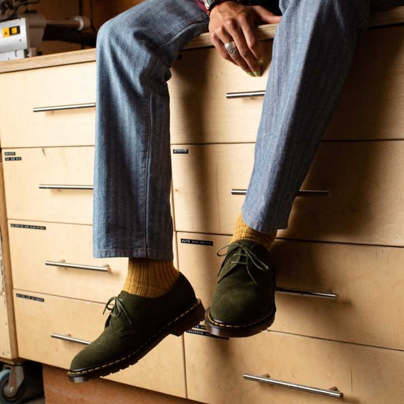 Women's Martens 1461 MADE IN ENGLAND BUCK SUEDE OXFORD SHOES